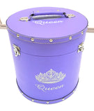 ROYALTY LARGE Crown Cases 11.5" Tall 11.5" Wide - HOT PINK, PURPLE, BEIGE $129.00