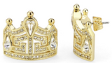MISS AMERICA Crown Earrings -Silver or Gold