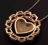 NEW!!! Gold Pave Heart Necklace