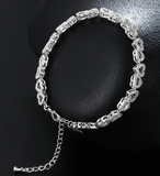 Open Heart Crystal Bracelet - Gold or Silver