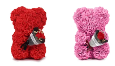 Artificial Roses Bears with Bouquet