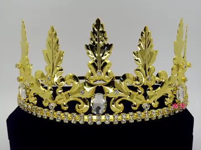 Regal Adjustable Crown - Gold or Silver – Holly Hardwick Crowns