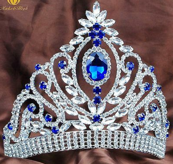 Inspired Tiara All clear, Pink/AB or Blue Accents – Holly