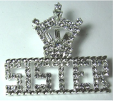Life Crown Pin - Customize with letters or words