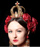 PALMIRA - Red & Turquoise Antique Crown