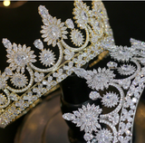 The Elated CZ Tiara - Gold or Silver