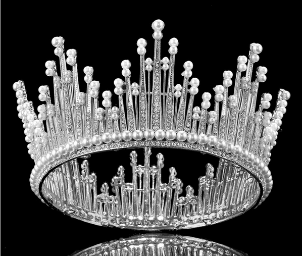 HARPER | antique silver tiara crown