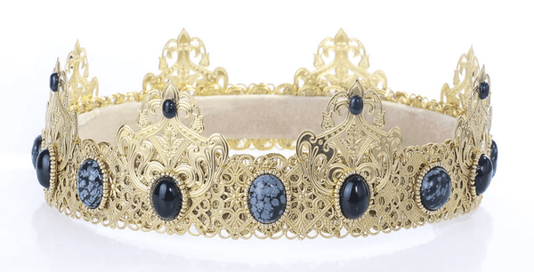 Buy LORDE: Gold Men's Crown Made of Brass Online in India 