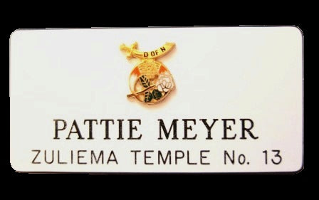 Rectangular Name Badge - Choose your face color