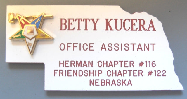 State Name Badge