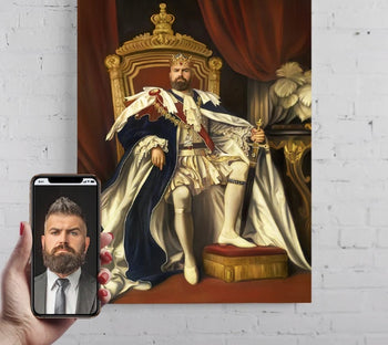 Blue King Portrait