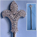 Fleur de lis Rhinestone Scepter