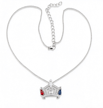 Miss America Patriotic Crown Necklace