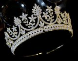 The Elevated CZ Tiara - Silver Gold or Rose Gold