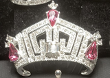 Miss America OFFICIAL Teen Crown Pin Silver/Pink