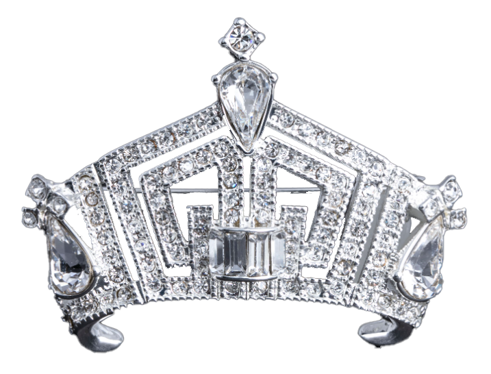 Miss America Crown Pin - Silver
