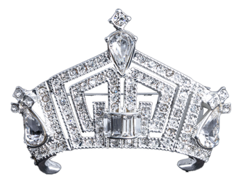 Miss America Crown Pin - Silver