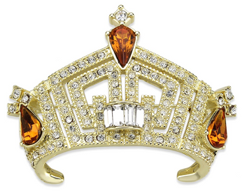 NEW!! 2024 Miss America Crown Pin - Gold/Topaz