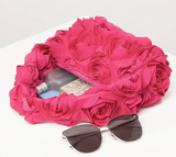 Artificial Hot Pink Roses Handbag - Limited Edition