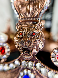COPPER LION'S HEAD CROWN