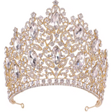 Dramatic Flourish Contoured Tiara - Many Colors