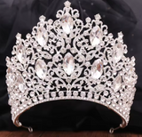 Dramatic Flourish Contoured Tiara - Many Colors