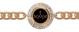 NEW! Miss America Logo Gold Link Bracelet