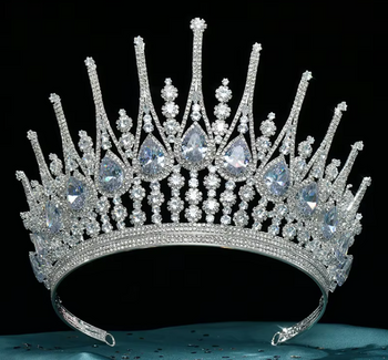 Baroque Queen's CZ Crystal Crown