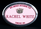 Framed Miss America Crown Name Badge