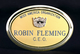 Framed Miss America Crown Name Badge