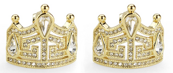 MISS AMERICA Crown Earrings -Gold