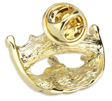 Miss America Sash Pins - Gold/Clear