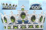 Elegant CRYSTAL Full Crown-Gold or Silver with Many Accent Colors
