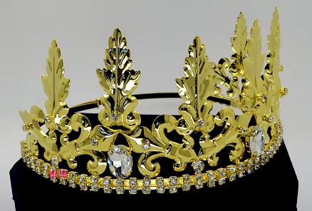 Regal Adjustable Crown - Gold or Silver – Holly Hardwick Crowns