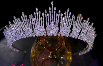 Flaming CZ Tiara