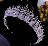 Flaming CZ Tiara