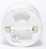 NEWEST!!  QUEEN'S Silver/White Crown Case  $119.00