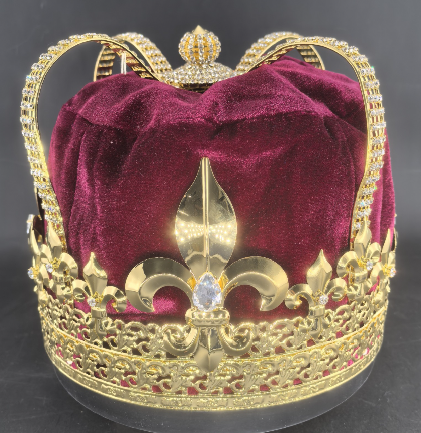King William Crown I- Gold/Burgundy