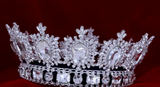 Elegant CRYSTAL Full Crown-Silver/Clear