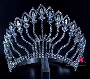 The Butterfly Tiara - Aurora Borealis or Red accents