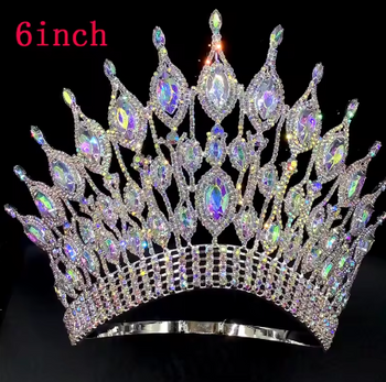 Dramatic Flair Contoured Tiara - Many Colors - 4 or 6 inches