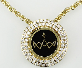 NEW! Miss America Logo Gold Necklace