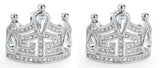 MISS AMERICA Crown Earrings -Gold or Silver