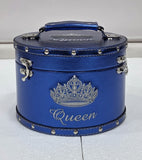 Small Metallic Crown Case 8.5" WIDE X 6" TALL - 9 COLORS $119.00
