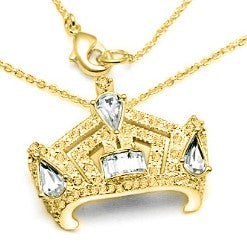 Miss America Crown Necklace - Gold