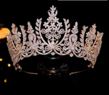 Aurora CZ Tiara Silver, Gold or Rose Gold