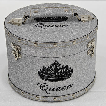 Small Glitter Crown Case 8.5" WIDE X 6" TALL - 2 Colors $119.00
