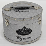 Small Glitter Crown Case 8.5" WIDE X 6" TALL - 2 Colors $119.00