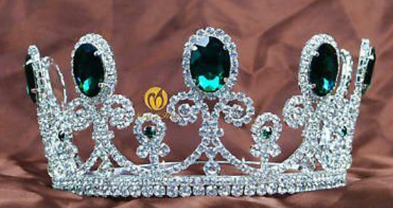 Tribute Tiara - Blue or Green Accents