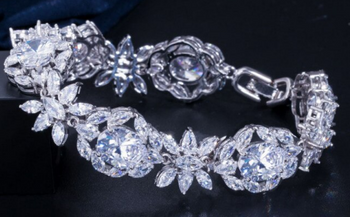 Sensational Designed CZ Bracelet -  Silver